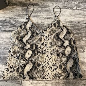 Snake skin top
